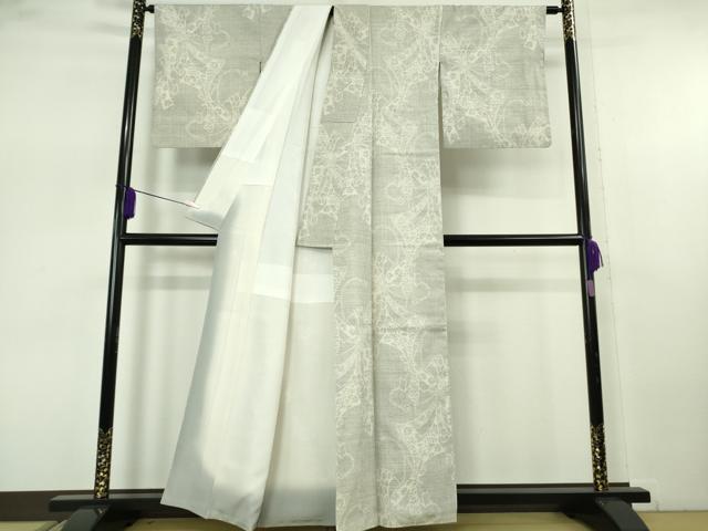 平和屋本店●極上　本場結城紬　重要無形文化財　100亀甲　束ね熨斗　逸品　DZAB7703kh6