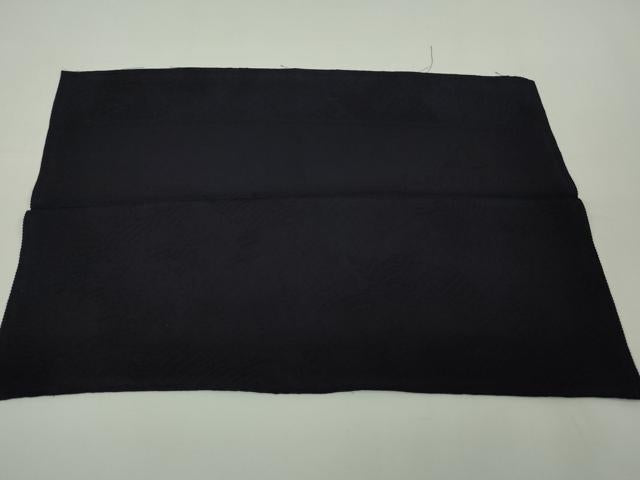 平和屋本店●極上　藍造り国選定無形文化財 藍師・佐藤昭人 矢野藍秀 色無地 無地染　濃藍色　認定証・反端付き　逸品 未使用　DZAB7705kh6