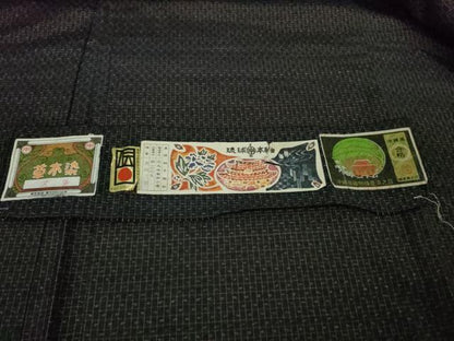 平和屋着物∞極上　琉球紬　羽織　草木染　泥染　大城織物謹製　証紙付き　逸品　未使用　DZAB7707kh6