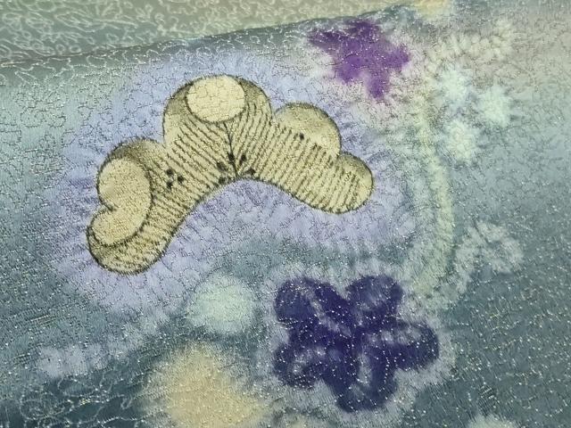 平和屋本店●極上　久保田一竹　幻の辻が花　訪問着　暈し染め　金通し地　反端付き　逸品　未使用　DZAB7710kh6
