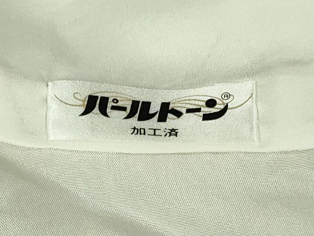 平和屋着物●極上　重要無形文化財　人間国宝 中村勇二郎　江戸小紋　名物裂花尽くし　菜種油色×青朽葉色　鬼しぼ縮緬　逸品　DZAB7722kh6