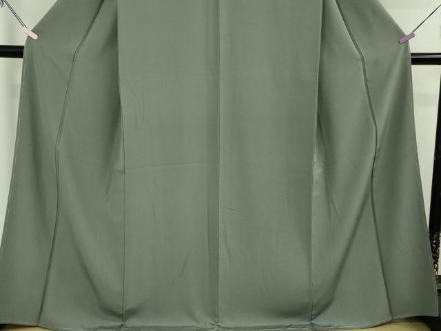 平和屋着物●極上　江戸小紋　輪　豆がら茶色×青磁鼠色　逸品　未使用　DZAB7725kh6