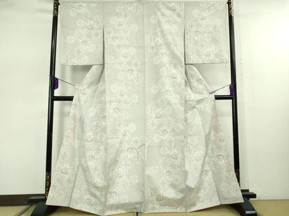 平和屋着物●極上　本場大島紬　白大島　120亀甲　鳳凰花文　逸品　DZAB7726kh6