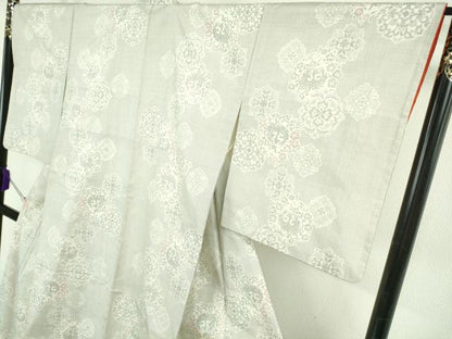 平和屋着物●極上　本場大島紬　白大島　120亀甲　鳳凰花文　逸品　DZAB7726kh6