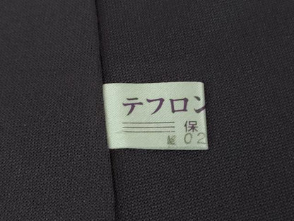 平和屋着物●極上　訪問着　舞桜　深紫色地　暈し染め　金彩　ロング丈　逸品　未使用　DZAB7729kh6