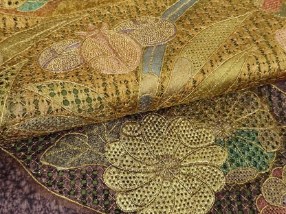 平和屋本店●極上　中国三大刺繍　スワトウ刺繍　汕頭刺繍　相良刺繍　訪問着　辻が花　暈し染め　金彩　金通し地　逸品　DZAB7733kh6