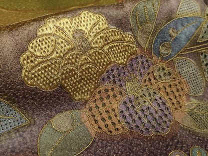 平和屋本店●極上　中国三大刺繍　スワトウ刺繍　汕頭刺繍　相良刺繍　訪問着　辻が花　暈し染め　金彩　金通し地　逸品　DZAB7733kh6