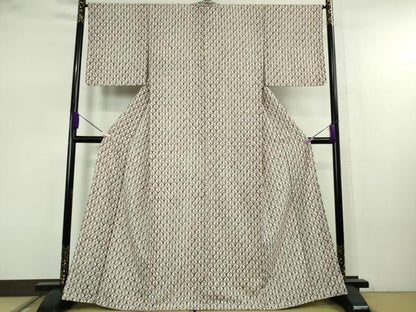 平和屋本店●極上　岩手の匠　草紫堂　南部絞り　紫根染　紬　正絹　逸品　DZAB7734kh6