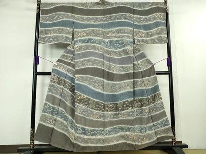 平和屋本店●極上 中国三大刺繍 スワトウ刺繍 汕頭・相良刺繍 総刺繍 訪問着 松竹梅 暈し染め 金糸 金通し地 さが美扱い 逸品　DZAB7737kh6