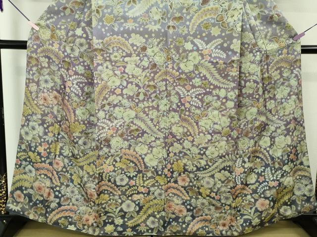 平和屋本店●極上　訪問着　辻が花　暈し染め　金通し地　逸品　DZAB7742kh6