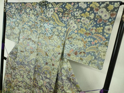 平和屋本店●極上　訪問着　辻が花　暈し染め　金通し地　逸品　DZAB7742kh6