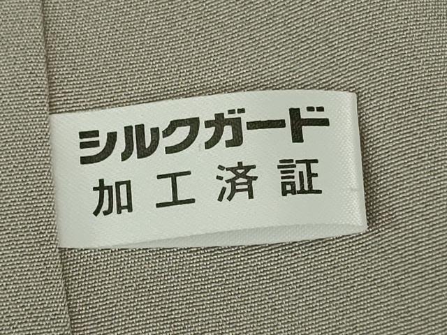 平和屋着物●極上　訪問着　駒刺繍　花唐草文　利休白茶色地　金彩　逸品　未使用　DZAB7746kh6