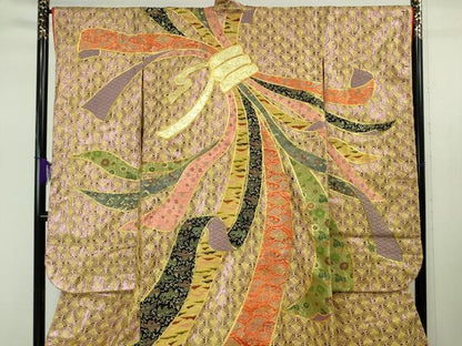 平和屋本店●極上　色打掛　和装　婚礼　結婚式　花嫁　神社挙式　レース　駒刺繍　束ね熨斗　金糸　逸品　DZAB7747kh6