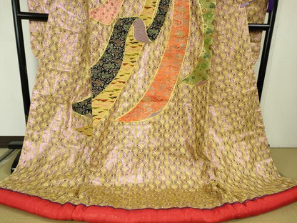 平和屋本店●極上　色打掛　和装　婚礼　結婚式　花嫁　神社挙式　レース　駒刺繍　束ね熨斗　金糸　逸品　DZAB7747kh6