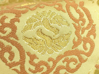 平和屋本店●極上　龍村晋謹製　全通柄袋帯　唐織　天平向易文錦　金糸　逸品　DZAB7757kh6