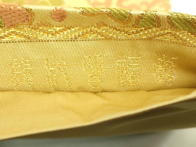 平和屋本店●極上　龍村晋謹製　全通柄袋帯　唐織　天平向易文錦　金糸　逸品　DZAB7757kh6