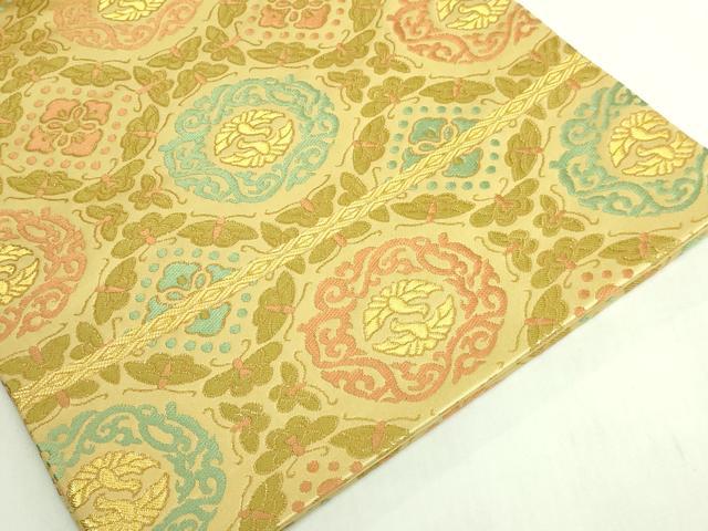 平和屋本店●極上　龍村晋謹製　全通柄袋帯　唐織　天平向易文錦　金糸　逸品　DZAB7757kh6