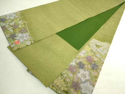 平和屋本店●極上　初代　久保田一竹　幻の辻が花　太鼓柄袋帯　逸品　DZAB7759kh6
