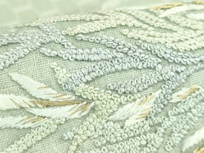 平和屋着物＊極上　夏物　中国三大刺繍　相良刺繍　総刺繍　九寸名古屋帯　菱　金糸　逸品　DZAB7778kh6