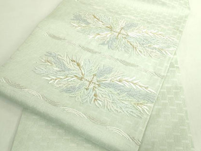 平和屋着物＊極上　夏物　中国三大刺繍　相良刺繍　総刺繍　九寸名古屋帯　菱　金糸　逸品　DZAB7778kh6