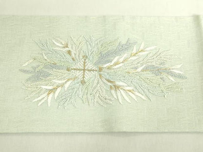 平和屋着物＊極上　夏物　中国三大刺繍　相良刺繍　総刺繍　九寸名古屋帯　菱　金糸　逸品　DZAB7778kh6