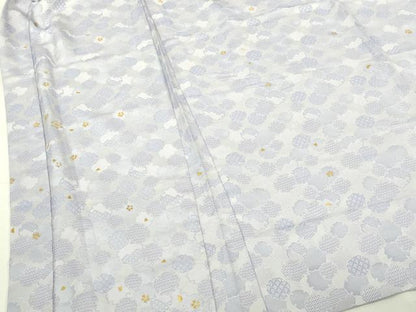 平和屋本店∞極上　長羽織　単衣　雪輪舞桜　金彩　逸品　DZAB7783kh6