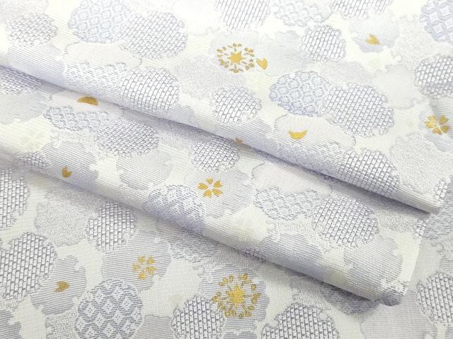 平和屋本店∞極上　長羽織　単衣　雪輪舞桜　金彩　逸品　DZAB7783kh6