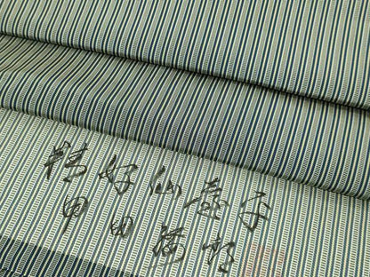 平和屋本店●極上　男性　人間国宝　甲田綏郎　精好仙台平　馬乗り袴　縞　反端付き　逸品　DZAB7800kh6