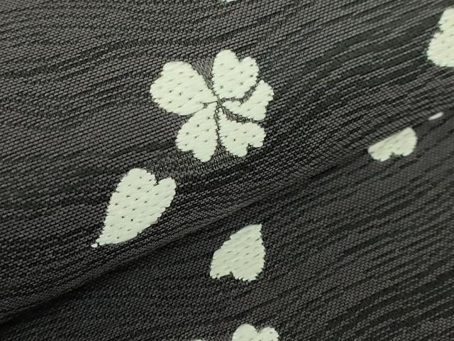 平和屋本店●極上　織文意匠　鈴木　両面　六通柄袋帯　唐織　市松舞桜　鹿の子　平絹錦　逸品　DZAB7825kh6