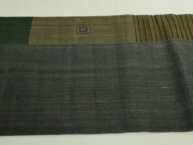 平和屋本店●極上　Maru　Factory　丸山正　太鼓柄袋帯　紬地　逸品　DZAB7827kh6