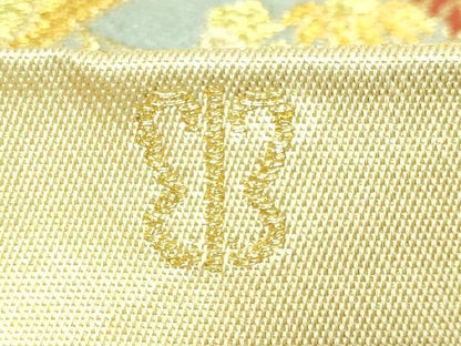 平和屋本店●極上　西陣　川島織物　六通柄　本袋帯　唐織　狩猟花文　金糸　逸品　DZAB7838kh6