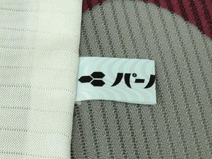平和屋本店＊極上　夏物　キモノデザイナー　斉藤上太郎　小紋　縦絽　壺垂　五泉　反端付き　逸品　DZAB7854kh6