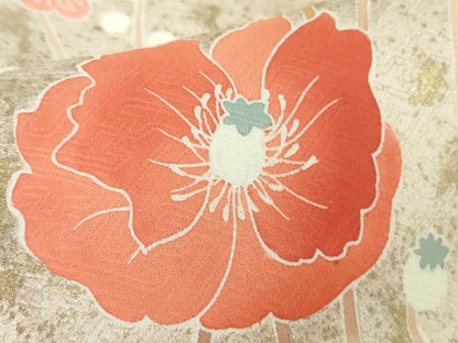 平和屋着物●極上　訪問着　枝梅　枝花文　暈し染め　逸品　DZAB7865kh6