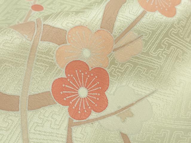 平和屋着物●極上　訪問着　枝梅　枝花文　暈し染め　逸品　DZAB7865kh6