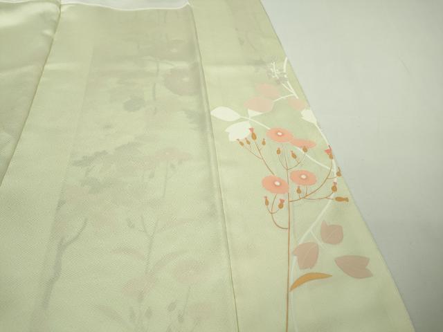 平和屋着物●極上　訪問着　枝梅　枝花文　暈し染め　逸品　DZAB7865kh6