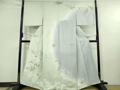 平和屋本店●極上　訪問着　枝垂れ花　暈し染め　高島屋扱い　逸品　未使用　DZAB7866kh6
