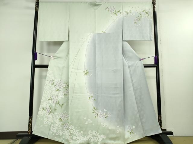 平和屋本店●極上　訪問着　枝垂れ花　暈し染め　高島屋扱い　逸品　未使用　DZAB7866kh6