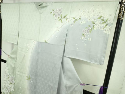 平和屋本店●極上　訪問着　枝垂れ花　暈し染め　高島屋扱い　逸品　未使用　DZAB7866kh6