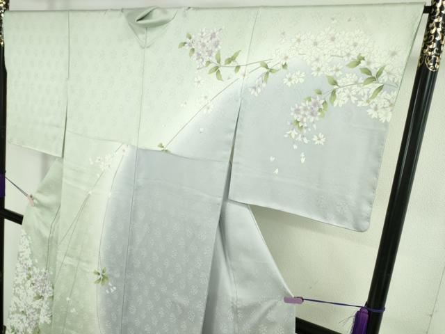 平和屋本店●極上　訪問着　枝垂れ花　暈し染め　高島屋扱い　逸品　未使用　DZAB7866kh6