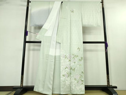 平和屋本店●極上　訪問着　枝垂れ花　暈し染め　高島屋扱い　逸品　未使用　DZAB7866kh6