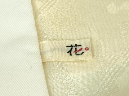 平和屋本店●極上　訪問着・長襦袢(無双仕立て)セット　駒刺繍　枝垂れ花　花丸文　金彩　逸品　未使用　DZAB7870kh6