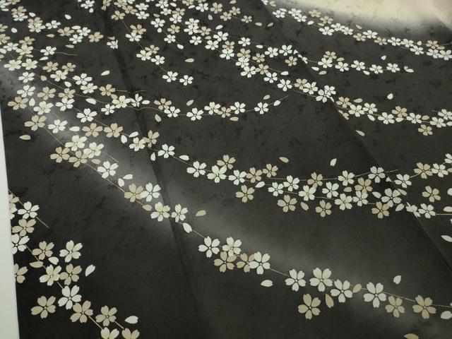平和屋本店●極上　訪問着　枝垂れ桜　暈し染め　金彩　ロング丈　逸品　DZAB7876kh6