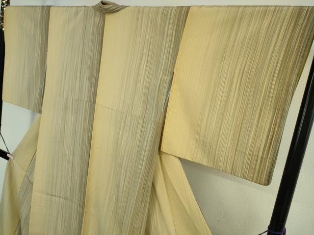 平和屋本店●極上　本塩沢　やまだ織　200色　袷　阿部芳子作　証紙付き　逸品　DZAB7887kh6