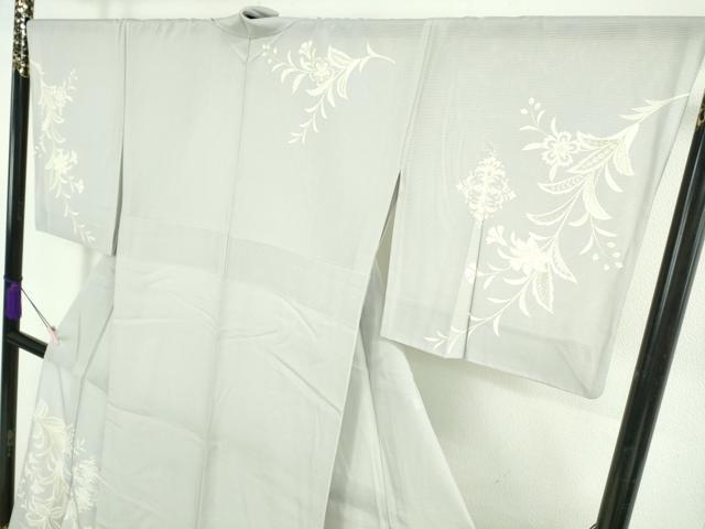 平和屋本店＊極上　夏物　訪問着　絽　更紗花文　乳白色地　金彩　逸品　DZAB7893kh6