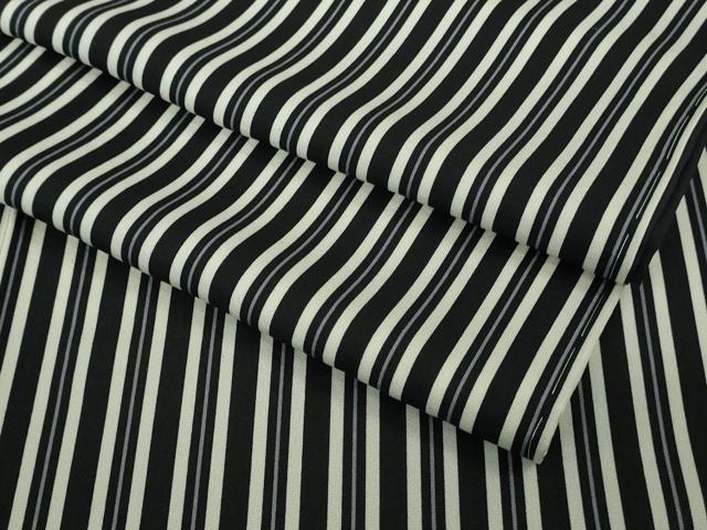 平和屋本店●極上　小紋　縞　反端付き　逸品　未使用　DZAB7896kh6