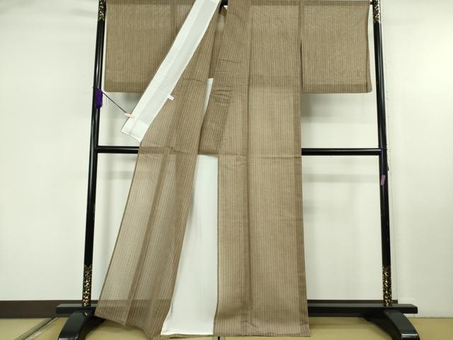 平和屋本店＊極上　夏物　夏柿泥　紗紬　越後おぐに　くるまや工房謹製　証紙付き　逸品　DZAB7915kh6