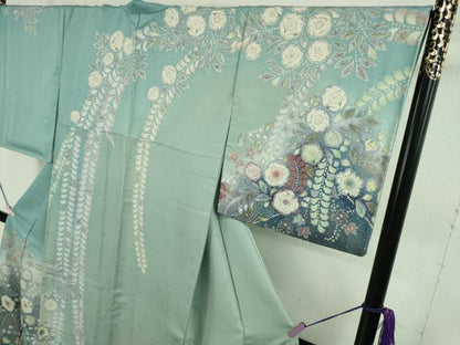 平和屋本店●極上　吉乃一廉　幻の辻が花　訪問着　暈し染め　銀通し地　逸品　DZAB7923kh6
