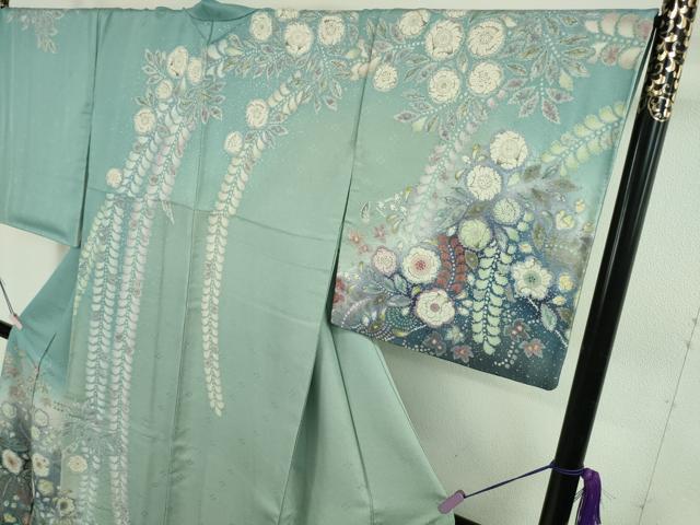 平和屋本店●極上　吉乃一廉　幻の辻が花　訪問着　暈し染め　銀通し地　逸品　DZAB7923kh6