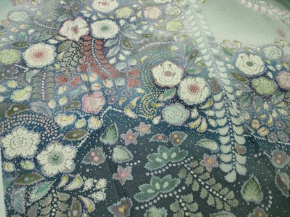 平和屋本店●極上　吉乃一廉　幻の辻が花　訪問着　暈し染め　銀通し地　逸品　DZAB7923kh6