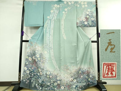 平和屋本店●極上　吉乃一廉　幻の辻が花　訪問着　暈し染め　銀通し地　逸品　DZAB7923kh6